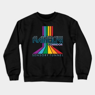 Rainbow Corridor Sensory Tunnel Crewneck Sweatshirt